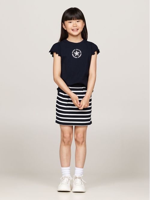 Polera De Niña Con Logo Metálico