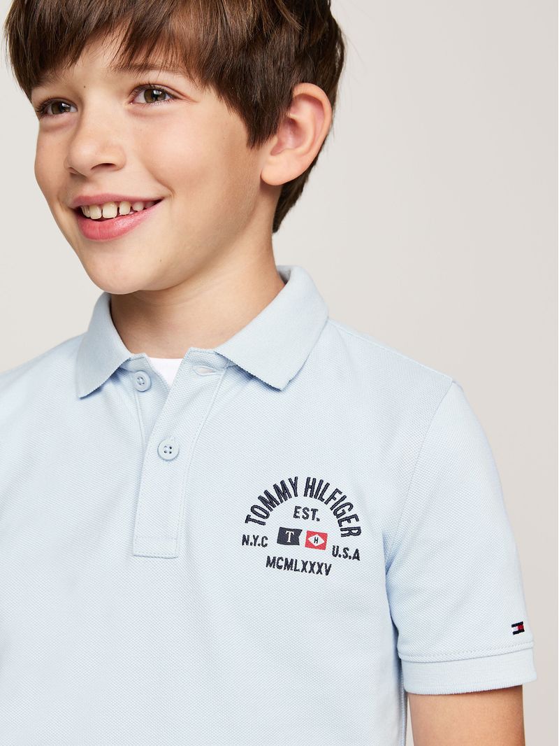 Polo-De-Niño-Logo-Flag-Regular-Fit