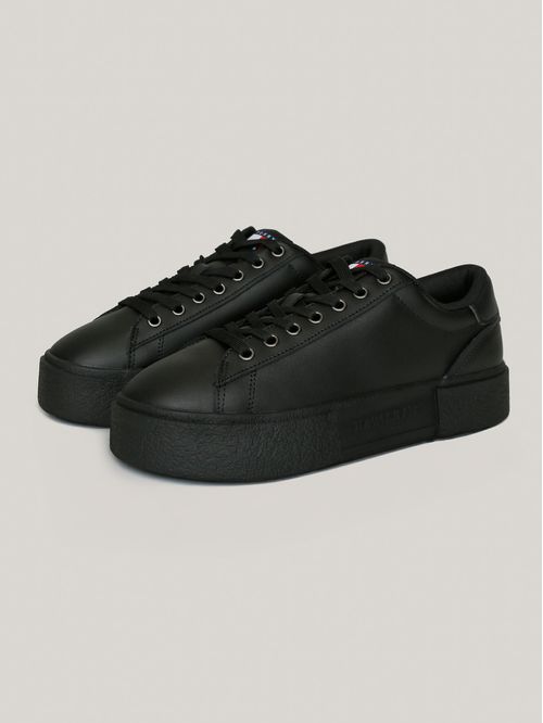 Zapatillas New Flatform De Cuero