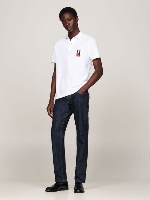 Polo De Corte Regular Con Logo Vertical