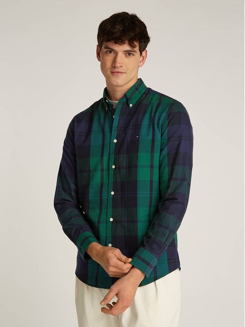 Camisa De Tartán Oxford Regular Fit