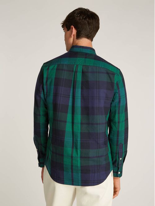 Camisa De Tartán Oxford Regular Fit