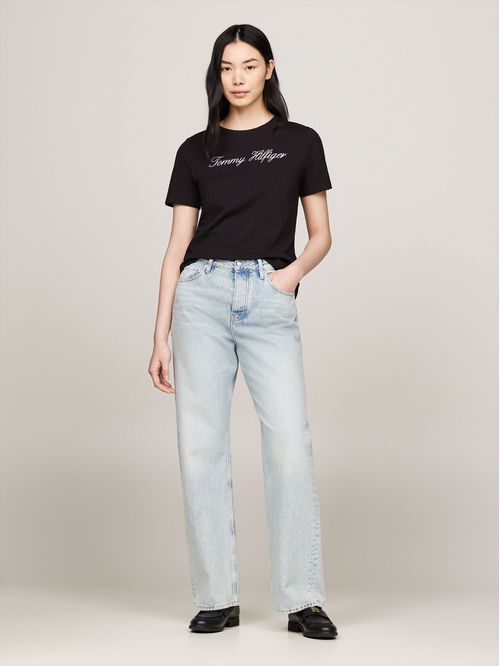 Polera Con Logo Script Regular Fit