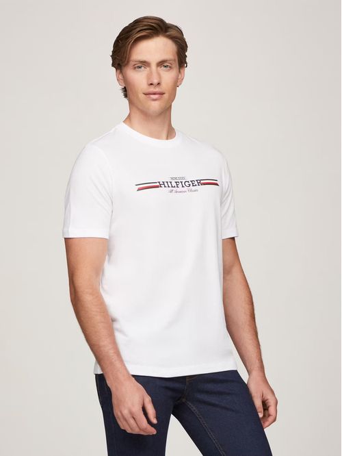 Polera Hilfiger Chest Stripe Logo