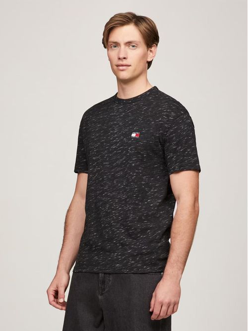Polera Jaspeada Con Logo Regular Fit