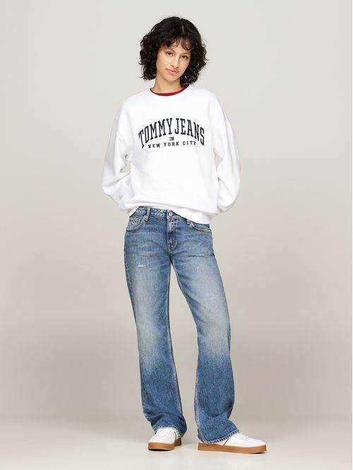 Polerón Varsity Logo Con Corte Amplio