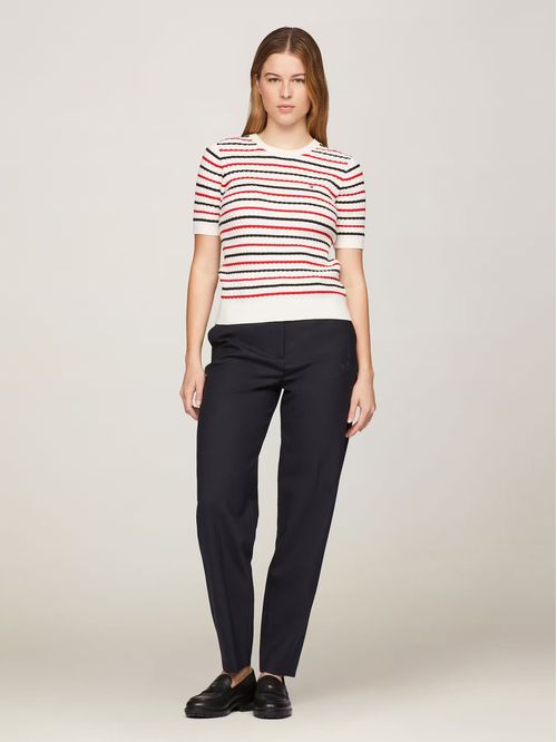 Sweater Tejido Cable Slim Fit