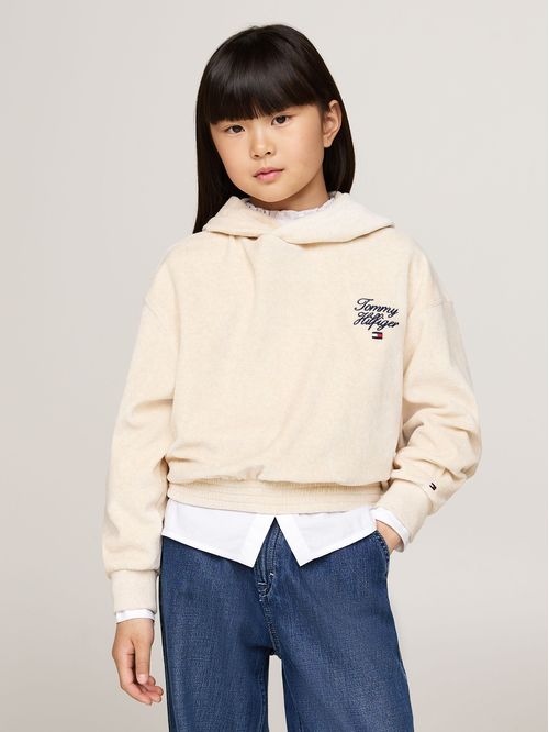 Polerón Hoodie De Niña Con Logo Script