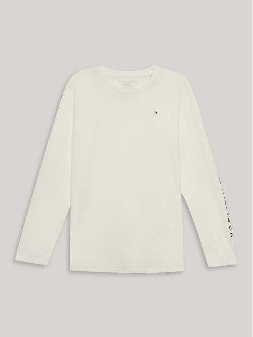Polera De Niño Solid Con Logo Script