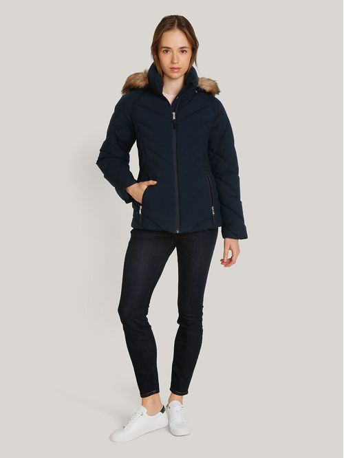 Parka Acolchada Con Gorro Teddy