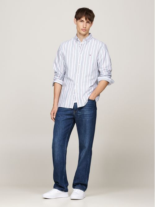 Camisa Multi Stripe Oxford Regular Fit