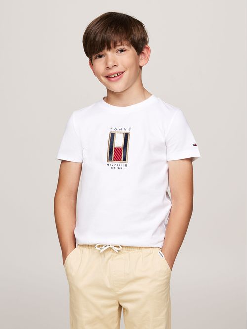 Polera Con Logo De Bandera Bordado