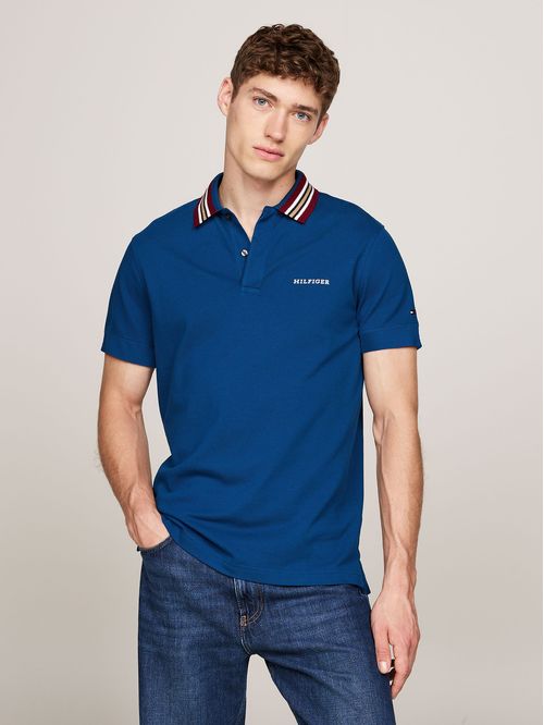 Polo Con Cuello A Contraste Regular Fit