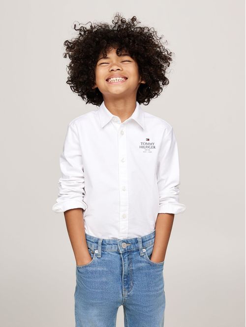 Camisa oxford corte regular
