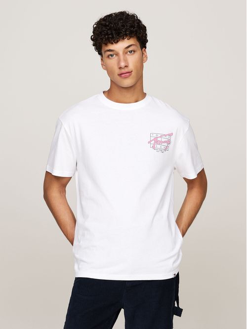 Polera Con Logo Estilo Grafiti Regular Fit
