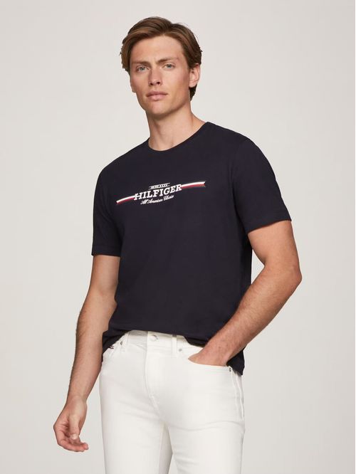 Polera Hilfiger Chest Stripe Logo