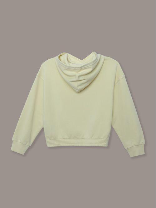 Polerón Hoodie De Niña Amplio Con Logo