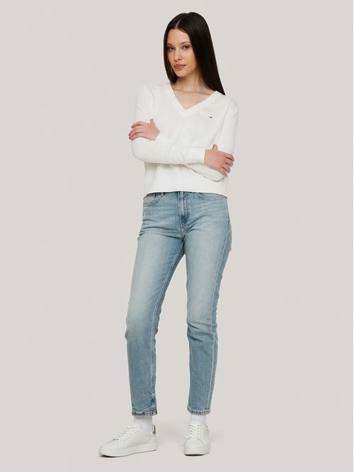 Sweater Essential V-Neck Con Logo