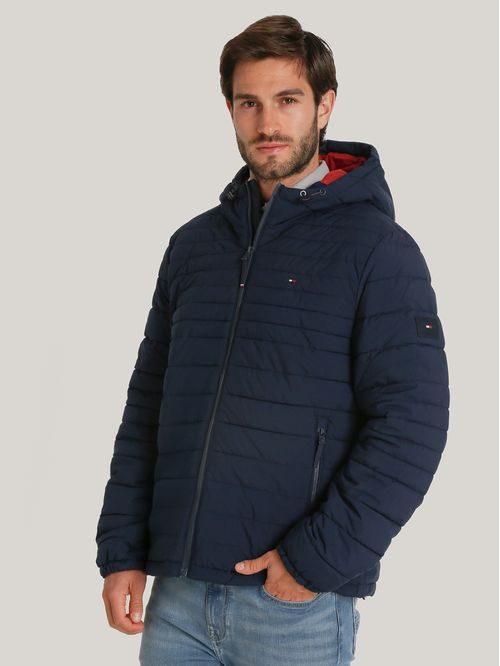 Parka Hoodie Solid Con Cierre