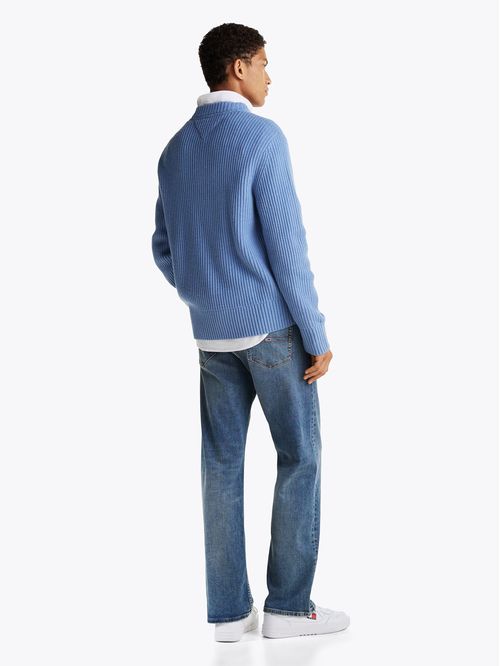 Sweater De Punto Canal Con Logo