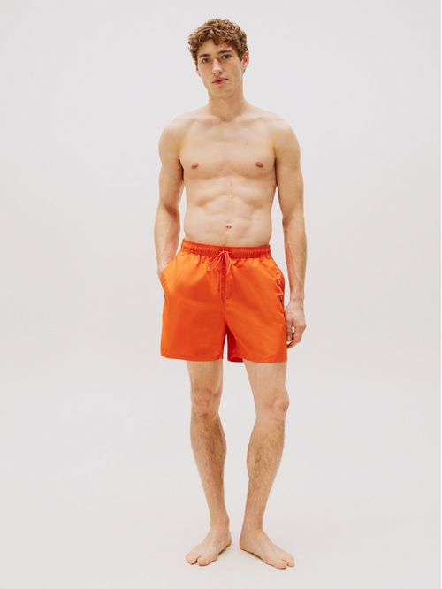 Traje De Baño De Largo Medio Con Logo