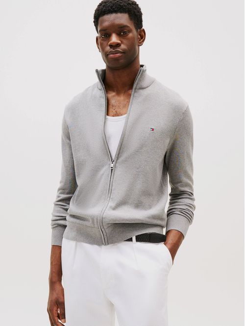 Sweater Essential Cotton Con Cierre