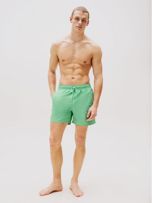 Traje De Baño De Largo Medio Con Logo