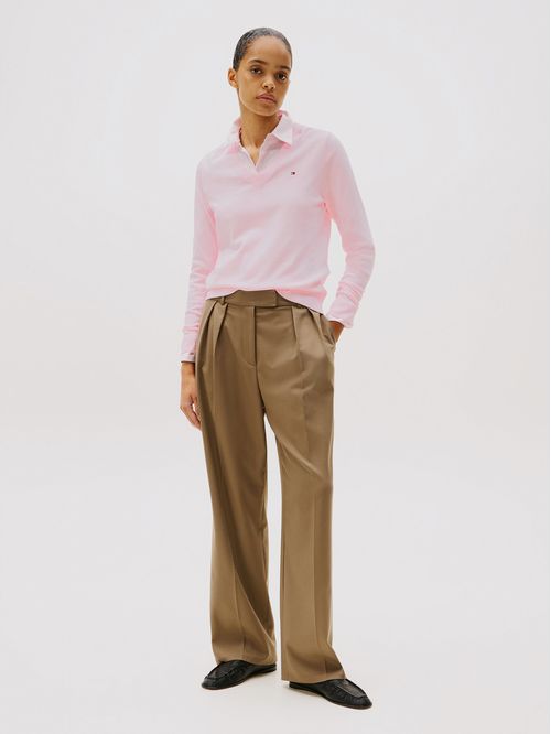 Sweater Solid V-Neck