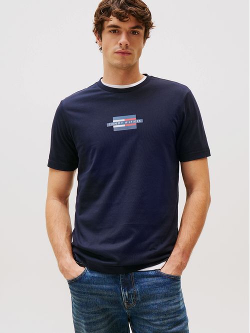 Polera Flag Box Logo