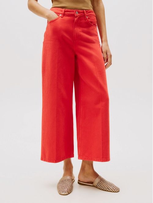 Jeans Wide Leg De Talle Alto