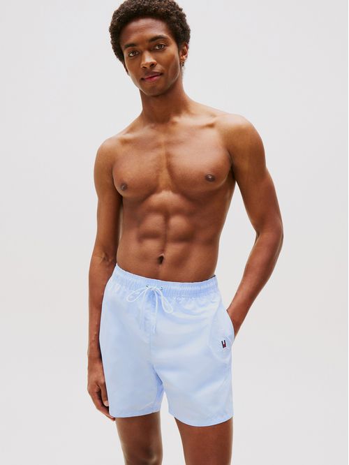 Traje De Baño De Largo Medio Con Logo