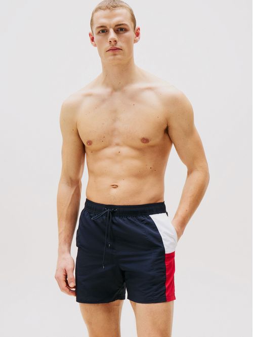 Traje De Baño De Medio Largo Con Logo