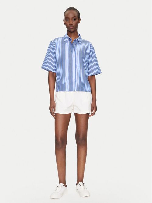 Camisa Poplin Con Bolsillo