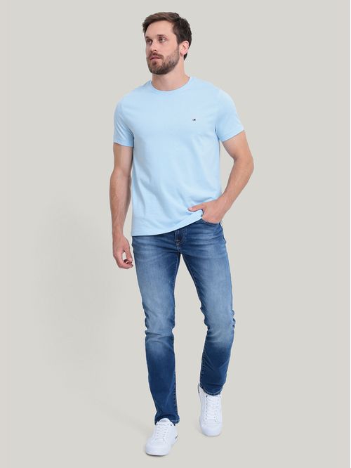 Polera Essential Cotton C-Neck Slim Fit