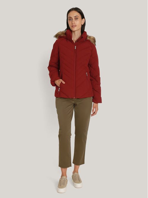 Parka Acolchada Con Gorro Teddy