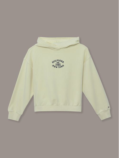 Polerón Hoodie De Niña Amplio Con Logo