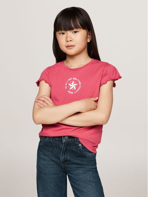 Polera De Niña Con Logo Metálico