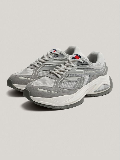 Zapatillas De Cuero Trendy Retro Runner