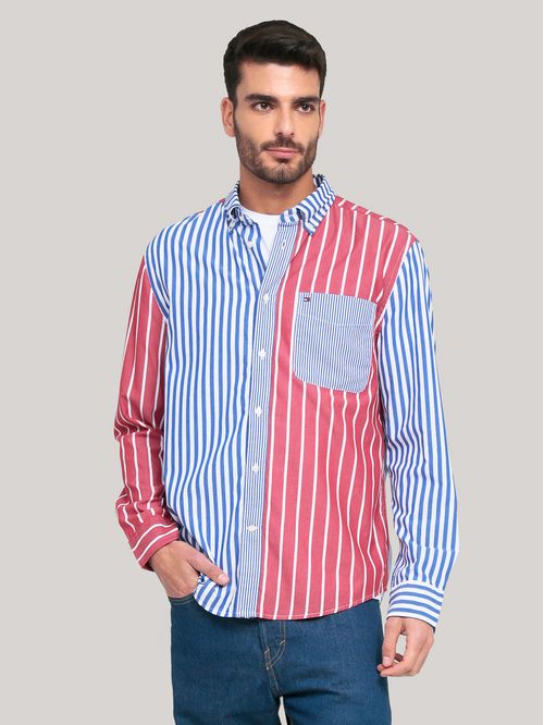 Camisa Flex Poplin Block De Corte Regular