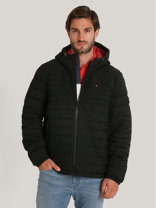 Parka Hoodie Solid Con Cierre