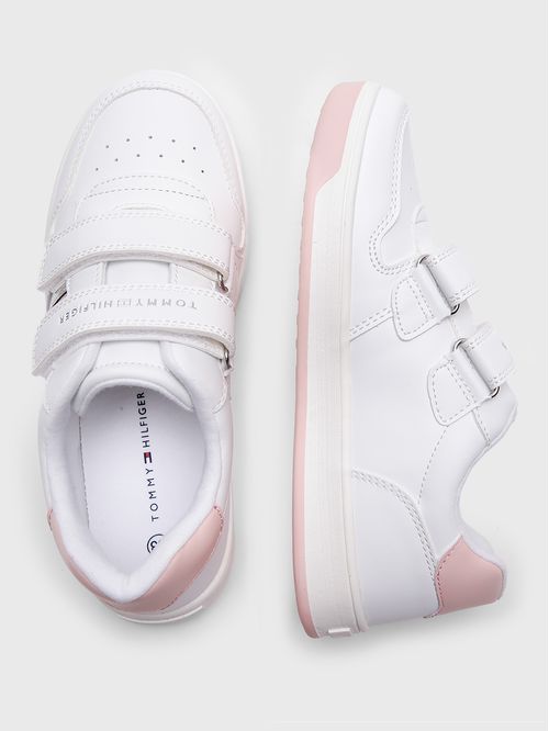 Zapatillas De Niña Con Velcro Y Logo