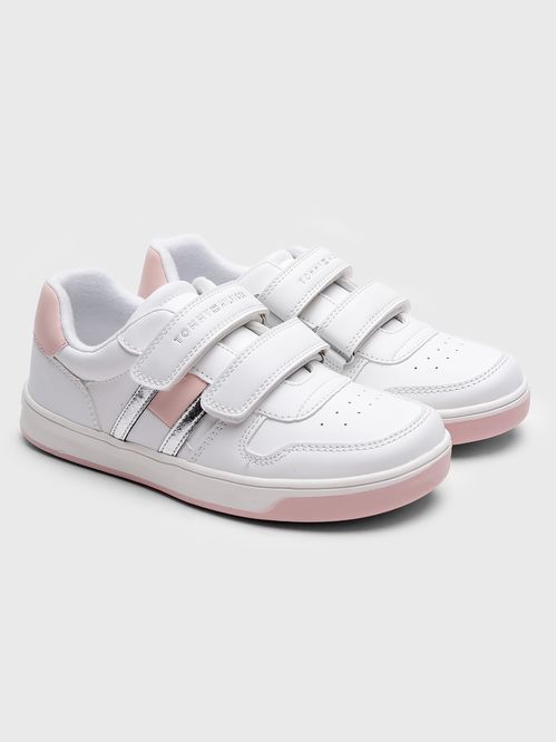 Zapatillas De Niña Con Velcro Y Logo