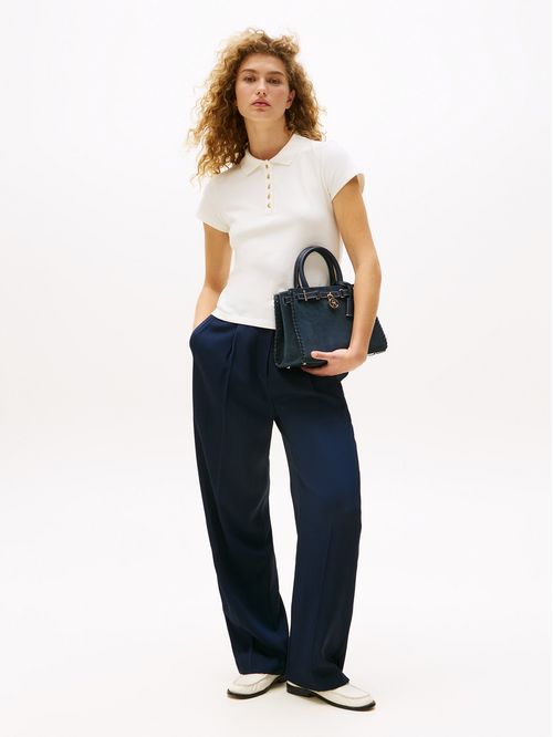 Polo Con Botones Dorados Slim Fit