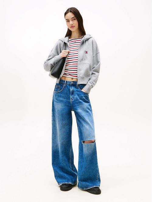 Polerón Hoodie Cropped Con Cierre