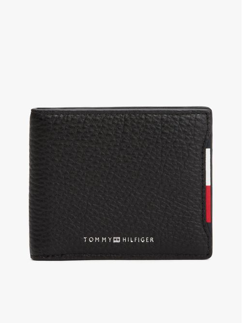 Billetera Central Plegable De Cuero