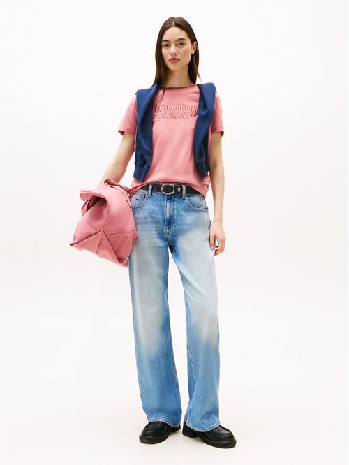 Polera Con Logo Script Regular Fit