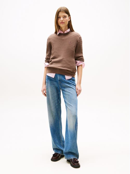 Sweater De Punto Trenzado