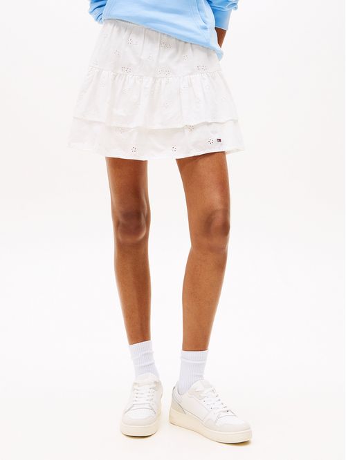 Falda Con Diseño Broderie