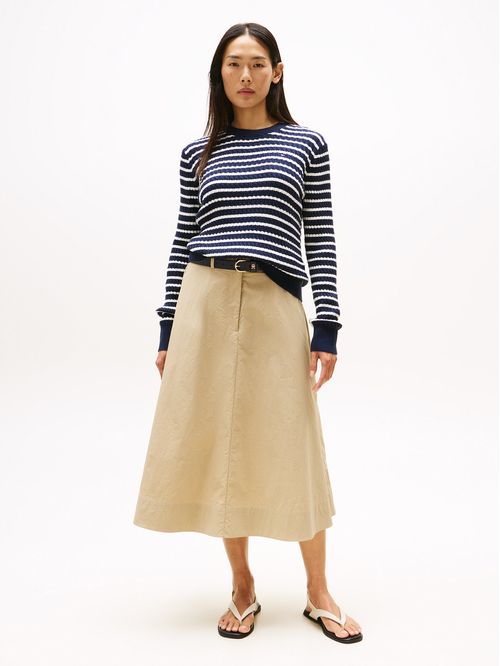 Sweater De Punto Trenzado