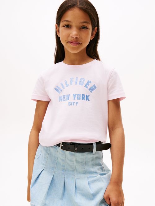 Polera Con Logo Nyc Curvo
